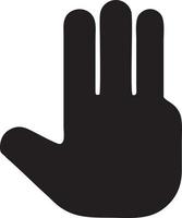 Hand icon symbol vector image. Illustration of the isolated finger hand touch human design. EPS 10