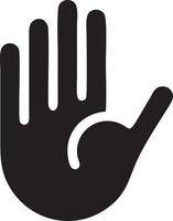 Hand icon symbol vector image. Illustration of the isolated finger hand touch human design. EPS 10