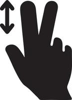 Hand icon symbol vector image. Illustration of the isolated finger hand touch human design. EPS 10