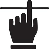 Hand icon symbol vector image. Illustration of the isolated finger hand touch human design. EPS 10