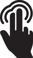 Hand icon symbol vector image. Illustration of the isolated finger hand touch human design. EPS 10