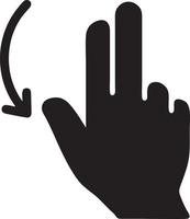 Hand icon symbol vector image. Illustration of the isolated finger hand touch human design. EPS 10