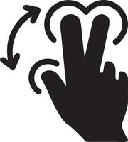 Hand icon symbol vector image. Illustration of the isolated finger hand touch human design. EPS 10