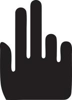 Hand icon symbol vector image. Illustration of the isolated finger hand touch human design. EPS 10