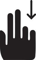 Hand icon symbol vector image. Illustration of the isolated finger hand touch human design. EPS 10