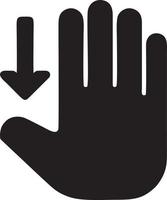 Hand icon symbol vector image. Illustration of the isolated finger hand touch human design. EPS 10