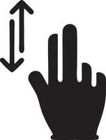 Hand icon symbol vector image. Illustration of the isolated finger hand touch human design. EPS 10