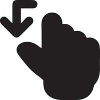 Hand icon symbol vector image. Illustration of the isolated finger hand touch human design. EPS 10