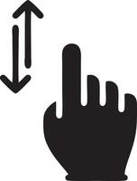 Hand icon symbol vector image. Illustration of the isolated finger hand touch human design. EPS 10