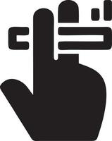 Hand icon symbol vector image. Illustration of the isolated finger hand touch human design. EPS 10