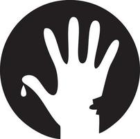 Hand icon symbol vector image. Illustration of the isolated finger hand touch human design. EPS 10