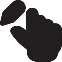 Hand icon symbol vector image. Illustration of the isolated finger hand touch human design. EPS 10