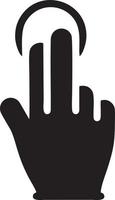 Hand icon symbol vector image. Illustration of the isolated finger hand touch human design. EPS 10