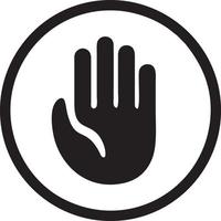 Hand icon symbol vector image. Illustration of the isolated finger hand touch human design. EPS 10