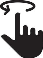 Hand icon symbol vector image. Illustration of the isolated finger hand touch human design. EPS 10