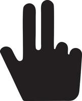 Hand icon symbol vector image. Illustration of the isolated finger hand touch human design. EPS 10