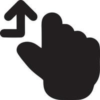 Hand icon symbol vector image. Illustration of the isolated finger hand touch human design. EPS 10