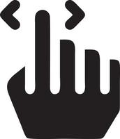 Hand icon symbol vector image. Illustration of the isolated finger hand touch human design. EPS 10