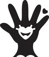 Hand icon symbol vector image. Illustration of the isolated finger hand touch human design. EPS 10