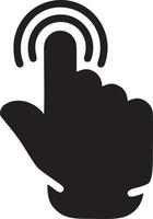 Hand icon symbol vector image. Illustration of the isolated finger hand touch human design. EPS 10