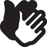 Hand icon symbol vector image. Illustration of the isolated finger hand touch human design. EPS 10