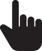 Hand icon symbol vector image. Illustration of the isolated finger hand touch human design. EPS 10