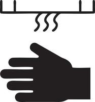 Hand icon symbol vector image. Illustration of the isolated finger hand touch human design. EPS 10