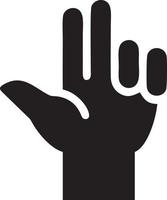 Hand icon symbol vector image. Illustration of the isolated finger hand touch human design. EPS 10