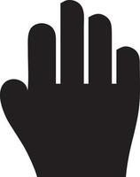 Hand icon symbol vector image. Illustration of the isolated finger hand touch human design. EPS 10