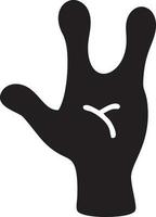 Hand icon symbol vector image. Illustration of the isolated finger hand touch human design. EPS 10