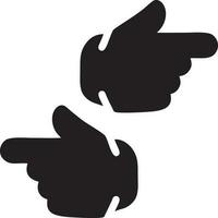 Hand icon symbol vector image. Illustration of the isolated finger hand touch human design. EPS 10