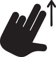 Hand icon symbol vector image. Illustration of the isolated finger hand touch human design. EPS 10