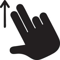 Hand icon symbol vector image. Illustration of the isolated finger hand touch human design. EPS 10