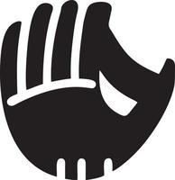 Hand icon symbol vector image. Illustration of the isolated finger hand touch human design. EPS 10