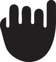 Hand icon symbol vector image. Illustration of the isolated finger hand touch human design. EPS 10