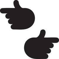 Hand icon symbol vector image. Illustration of the isolated finger hand touch human design. EPS 10