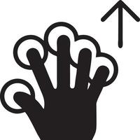 Hand icon symbol vector image. Illustration of the isolated finger hand touch human design. EPS 10