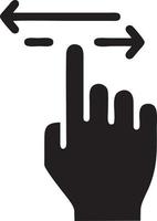 Hand icon symbol vector image. Illustration of the isolated finger hand touch human design. EPS 10