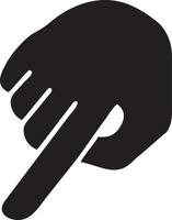 Hand icon symbol vector image. Illustration of the isolated finger hand touch human design. EPS 10