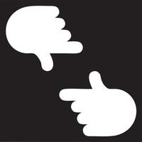 Hand icon symbol vector image. Illustration of the isolated finger hand touch human design. EPS 10