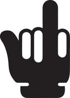 Hand icon symbol vector image. Illustration of the isolated finger hand touch human design. EPS 10