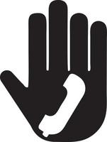 Hand icon symbol vector image. Illustration of the isolated finger hand touch human design. EPS 10