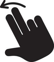 Hand icon symbol vector image. Illustration of the isolated finger hand touch human design. EPS 10