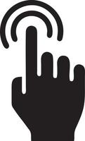 Hand icon symbol vector image. Illustration of the isolated finger hand touch human design. EPS 10