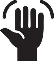 Hand icon symbol vector image. Illustration of the isolated finger hand touch human design. EPS 10