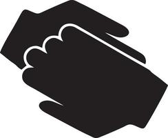 Hand icon symbol vector image. Illustration of the isolated finger hand touch human design. EPS 10