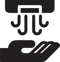 Hand icon symbol vector image. Illustration of the isolated finger hand touch human design. EPS 10