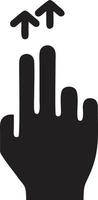 Hand icon symbol vector image. Illustration of the isolated finger hand touch human design. EPS 10