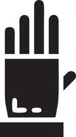 Hand icon symbol vector image. Illustration of the isolated finger hand touch human design. EPS 10