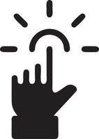 Hand icon symbol vector image. Illustration of the isolated finger hand touch human design. EPS 10